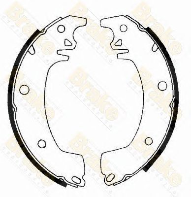 BRAKE ENGINEERING sh1154 -  Комплект тормозных колодок
